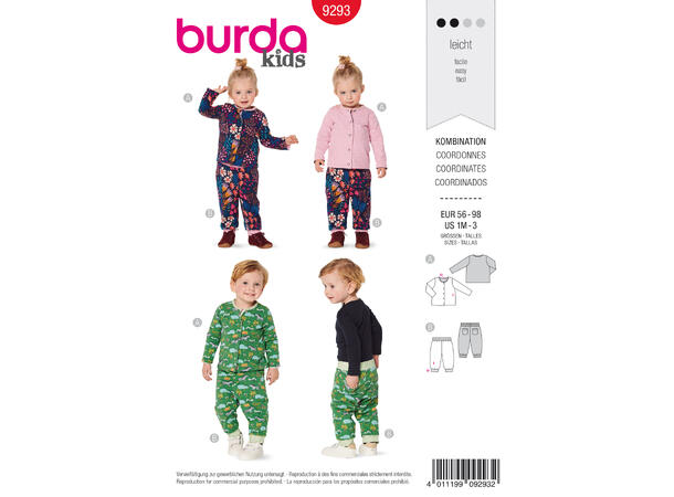 Burda 9293 - Genser og bukse