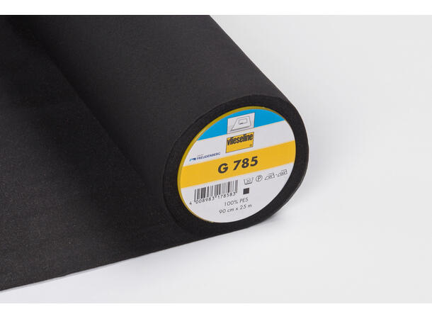 G 785 Vevet vlies i Sort
