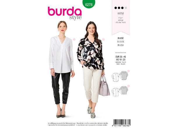 Burda 6278, bluse