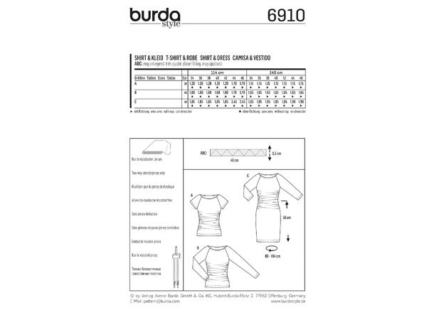 Burda 6910 - Kjole og topp