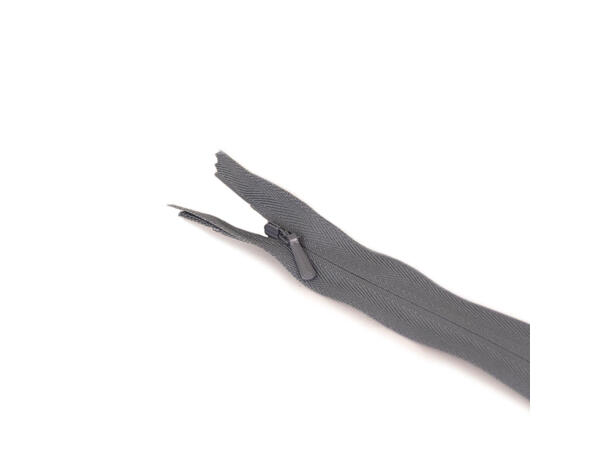 Sort skjult kjoleglidelås