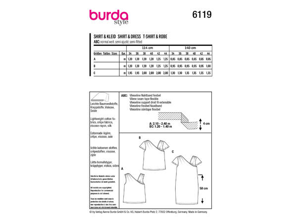 Burda6118 - Kjoler & Topp