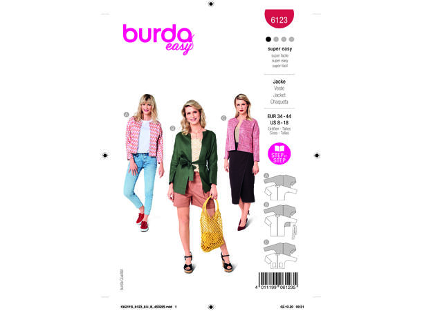 Burda 6123 - Jakke