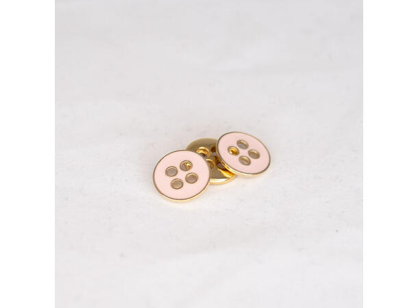 Gullknapp, emalje/rosa