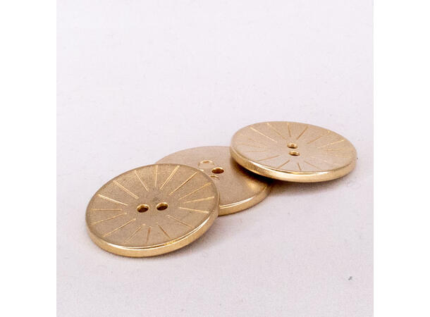 Metallknapp 25mm Gull