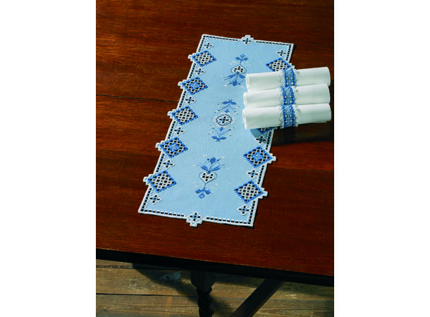 Permin løper, blå Hardanger