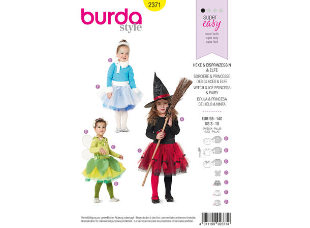 Burda 2371, Heks, isprinsesse og fe