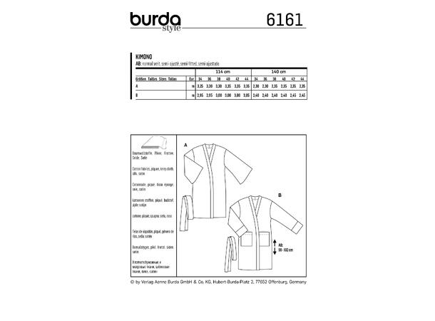 Burda 6161 - Kimono