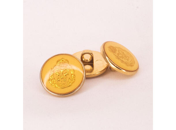 Gullknapp, 19mm kronedesign