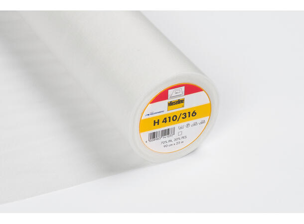 H 410/316 Medium strykevlies i hvit