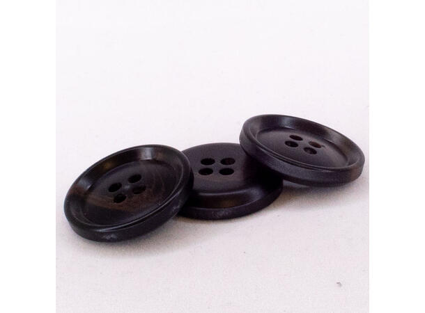 Marmorert knapp matt 28 mm Mørkebrun