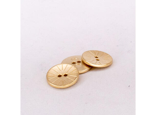 Metallknapp 15mm Gull