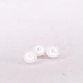 Perleknapp Hvit 10mm