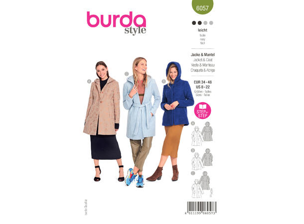 Burda 6057, jakke og frakk