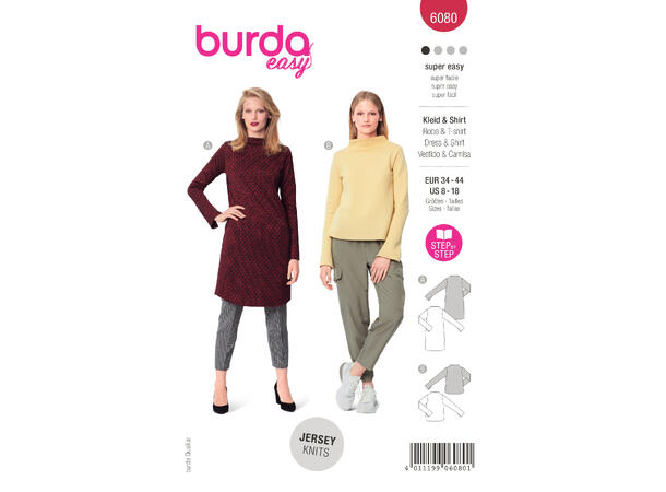 Burda 6080, Kjole og genser