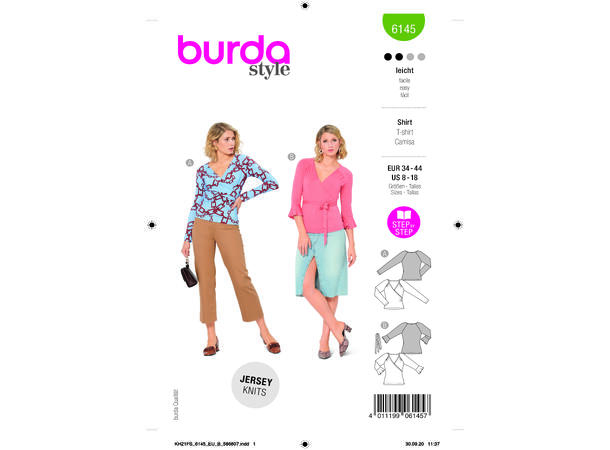 Burda 6145, Topp
