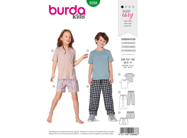 Burda 9288 - Nattøy