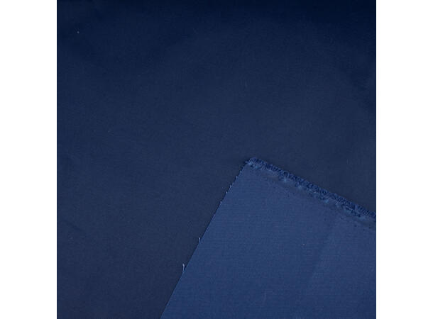 Ensfarget bevernylon av bomull og polyester, Marineblå