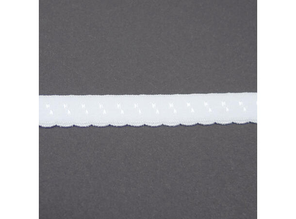Undertøystrikk, 11mm hvit
