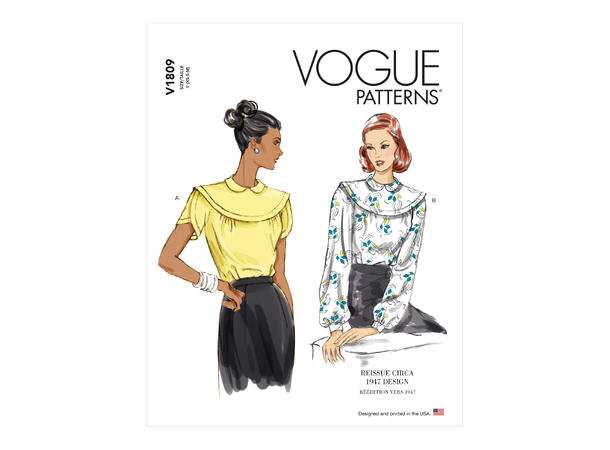 Vogue 1809 - vintage bluse.