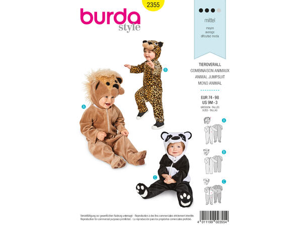Burda 2355 - Dyr jumpsuit, barn