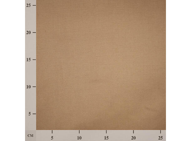 Ensfarget bomullstwill, Beige