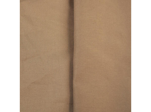 Ensfarget bomullstwill, Beige