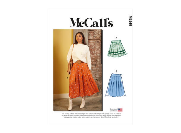 McCall's 8248 - Foldeskjørt.