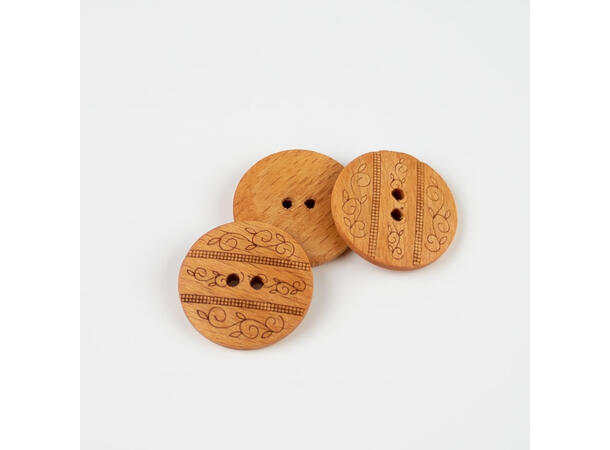 Treknapp, dekorativ 23mm