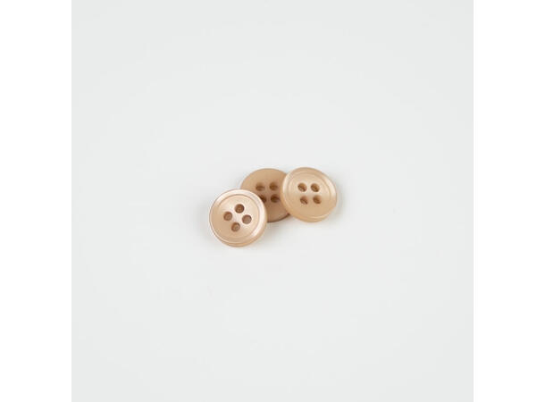 Beige skjorteknapp, 11mm
