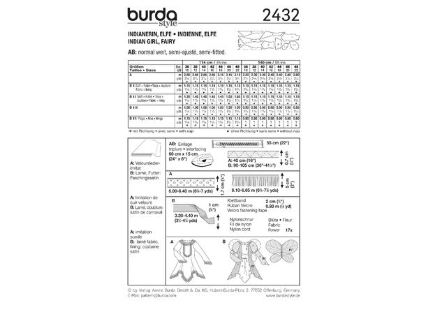 Burda 2432 - Amerikansk urfolk, fe
