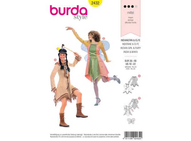 Burda 2432 - Amerikansk urfolk, fe