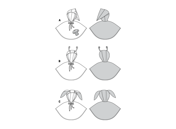 Burda 2517 - Kostyme, marihøne og venner
