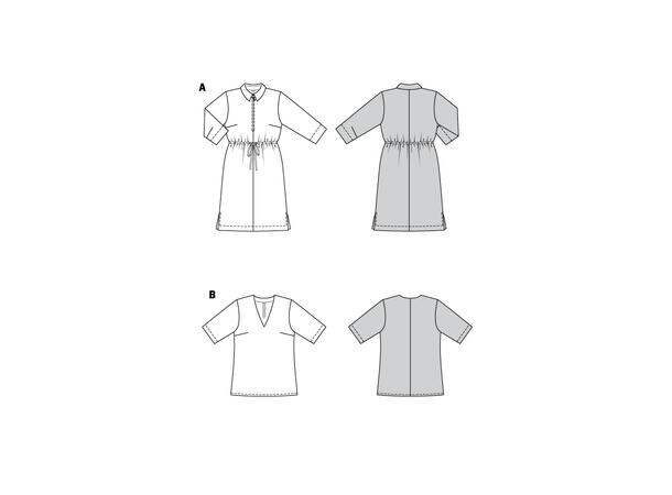 Burda 6038 - Kjole og bluse