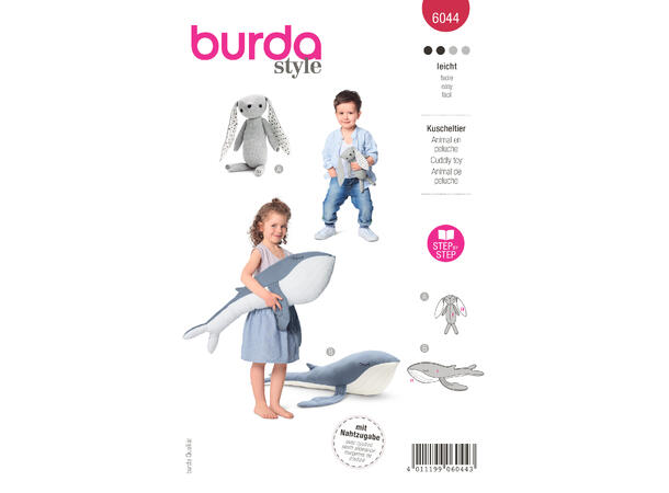 Burda 6044 - Kanin og hval
