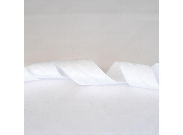 Foldeelastikk, hvit