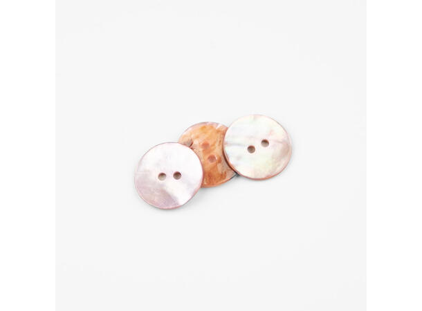 Perlemorsknapp Rosa, 18mm