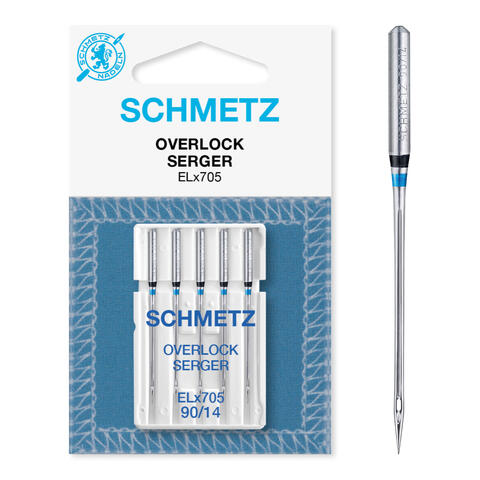 Schmetz Overlocknåler 90/14 ELx705, 90/14, 5-pack