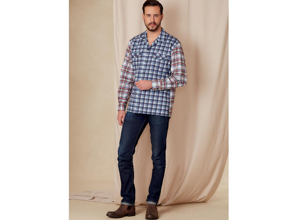 Vogue 1827 - Unisex skjorte.