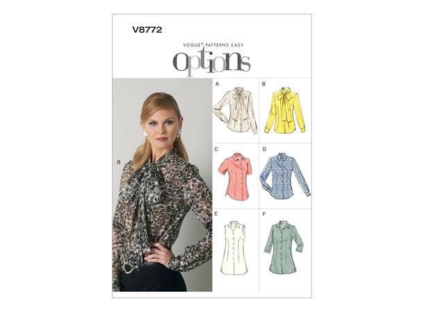 Vogue 8772 - Skjorte A5 (6-8-10-12-14)