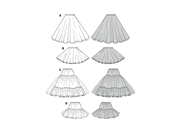 Burda 2518 - Rock'N'roll kostymeskjørt