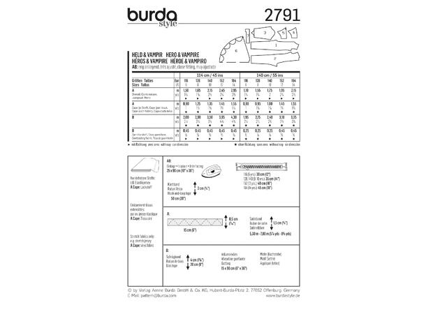 Burda 2791 - Bat-boy og vampyr