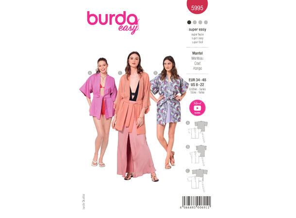 Burda 5995, jakke