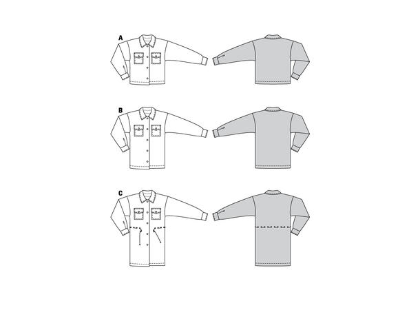 Burda 6024, 3 Jakker