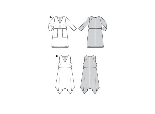 Burda 6036 - Kjoler