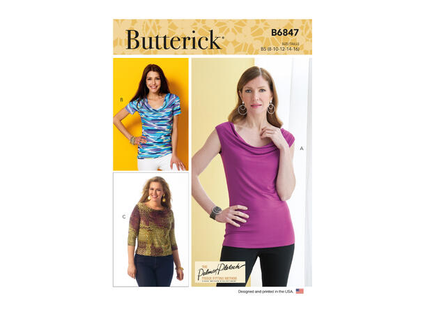 Butterick 6847, draperende topp