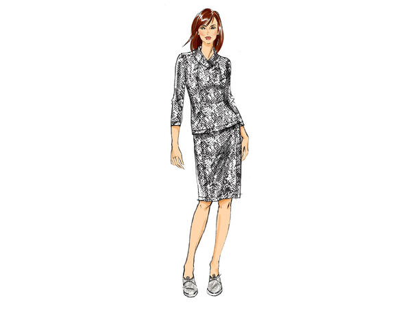 Butterick 6858, klessett