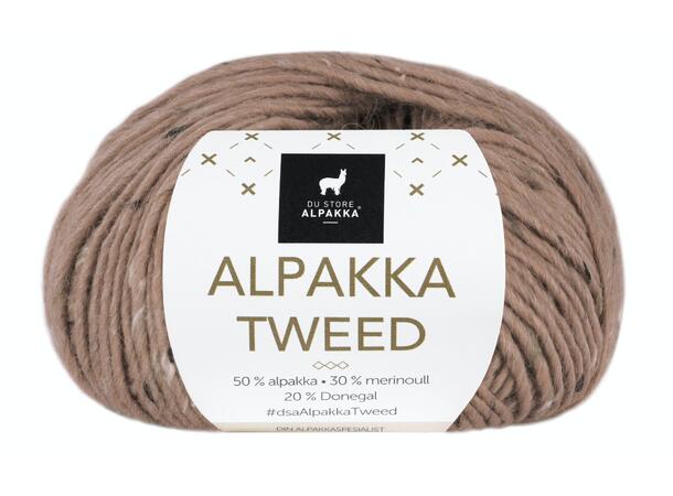 DSA , Alpakka Tweed garn 134 Nougat - UTGÅENDE FARGE