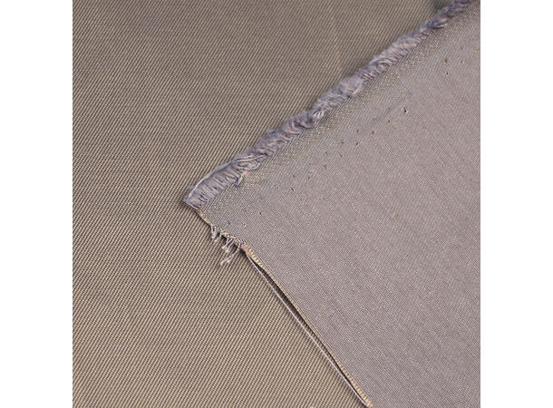 Ensfarget bevernylon av bomull og polyester, Grå