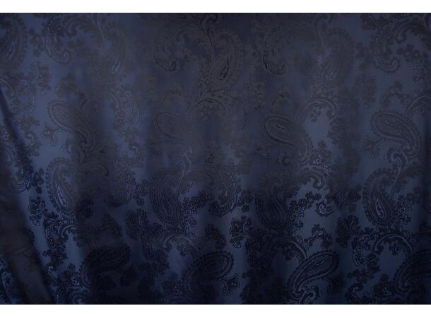 Jaquardvevd fôrstoff, marine paisley